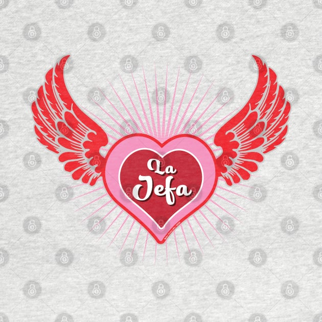 La Jefa Winged Heart by MikeCottoArt